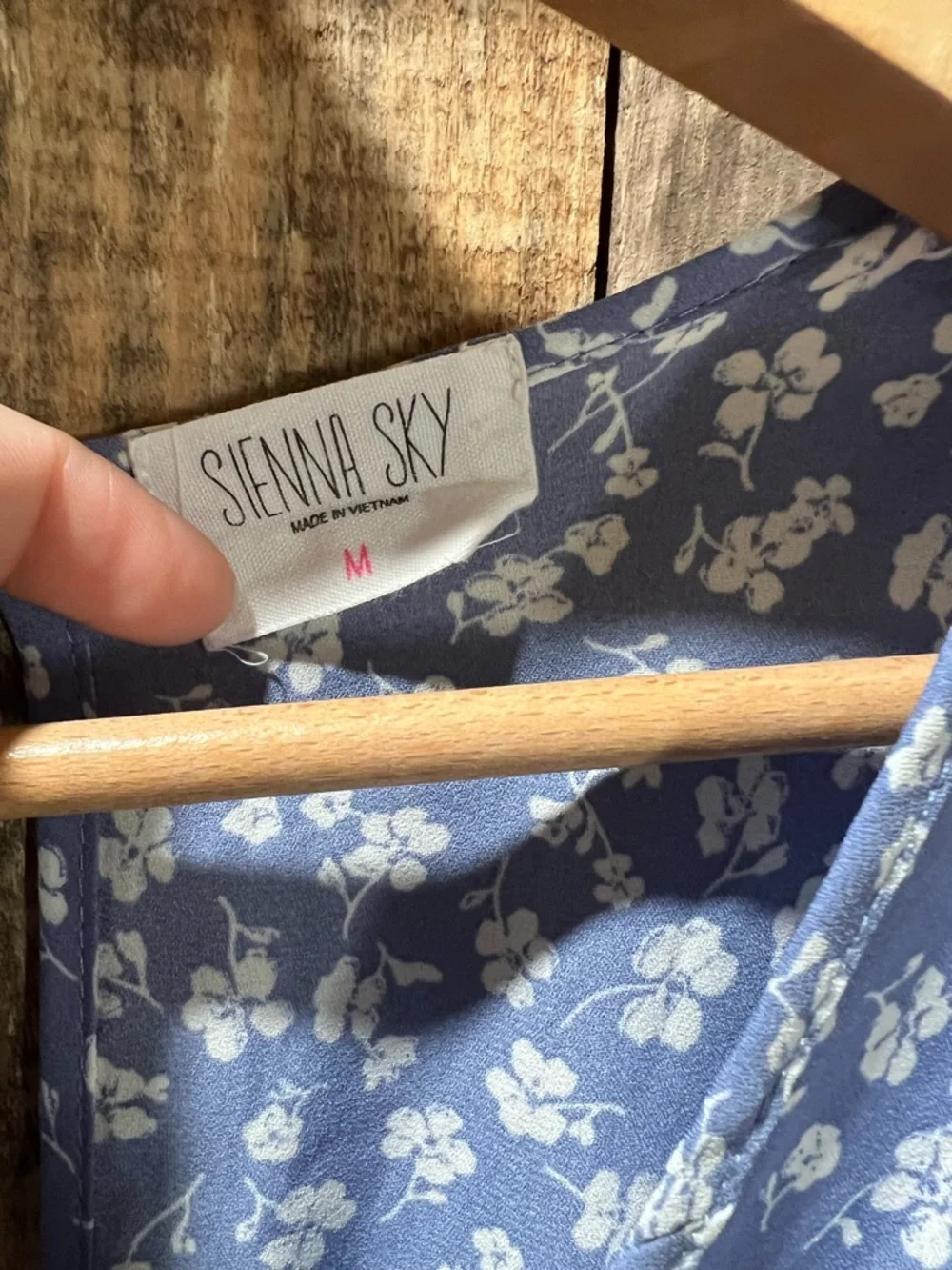 Sienna Sky periwinkle, Floral Midi Dress - Picture 5 of 5